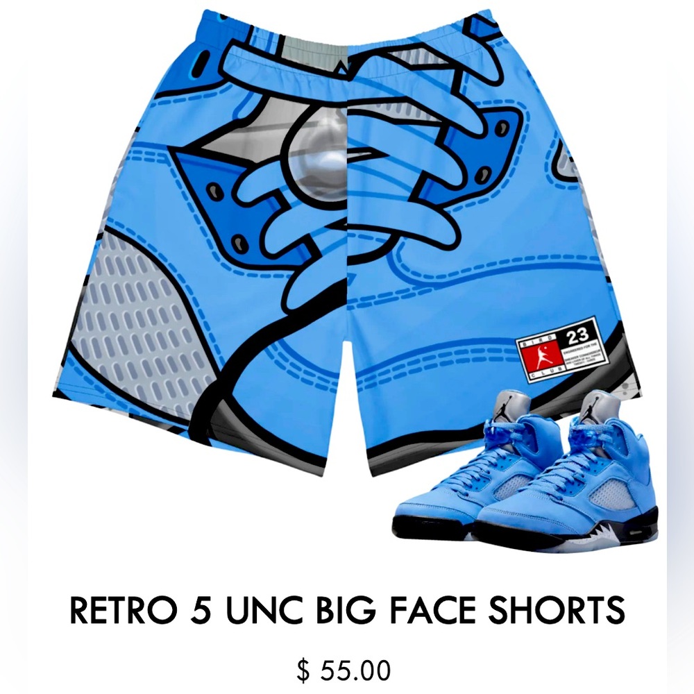 Retro UNC 5 BIG FACE SHORTS 3xStand out from the rest